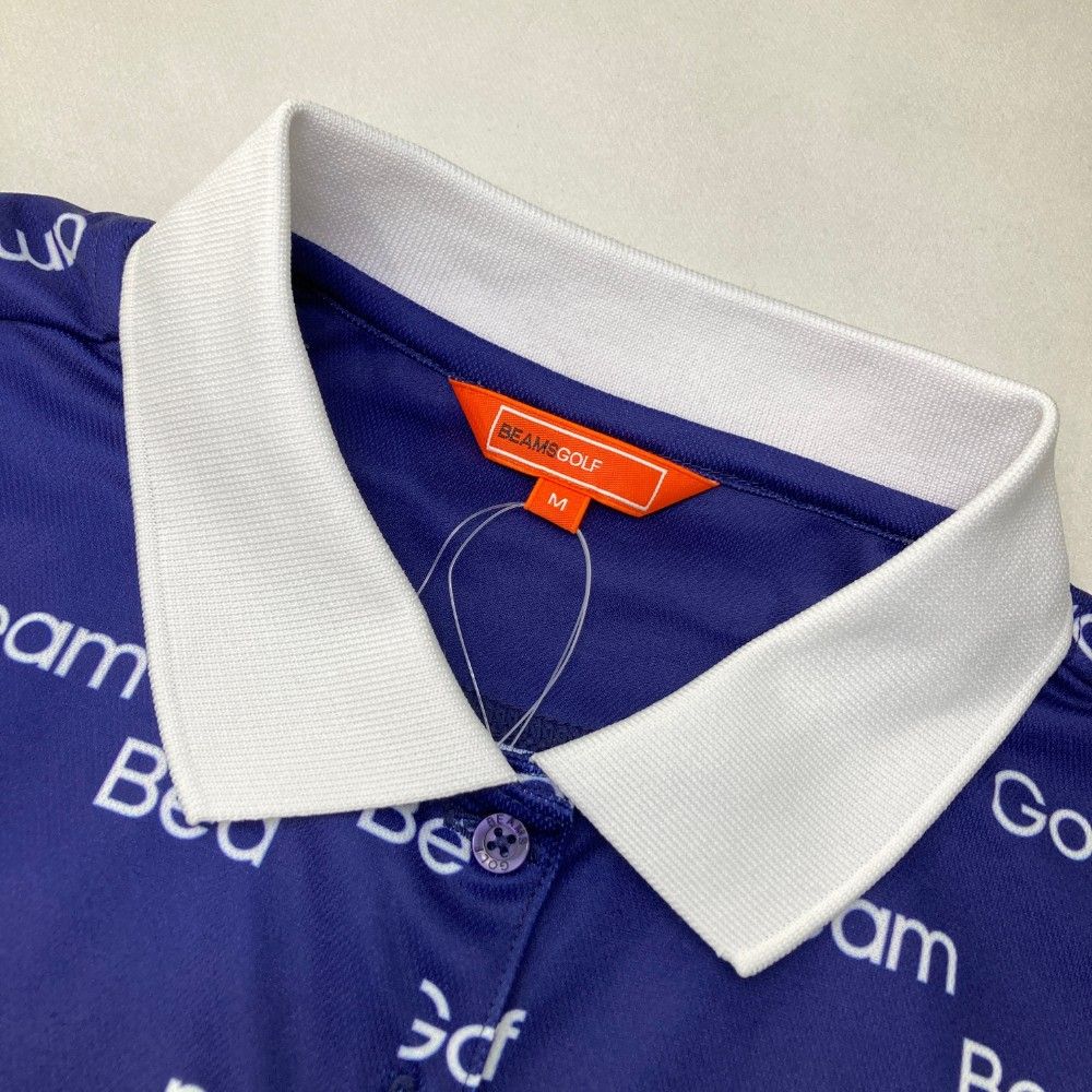 サイズ M BEAMS GOLF ビームスゴルフ 半袖ポロシャツ ロゴ ネイビー系 240101313342 ゴルフウェア レディース ストスト LLC-HASEGAWATOSO_COM