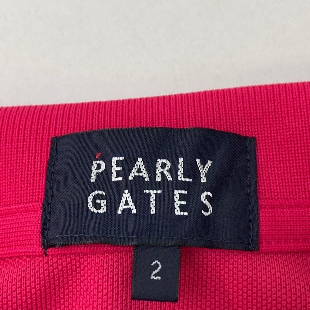 サイズ 2 PEARLY GATES パーリーゲイツ モデル 半袖ポロシャツ PGスマイル ピンク系 240101315804 ゴルフウェア レディース ストスト LLC-HASEGAWATOSO_COM