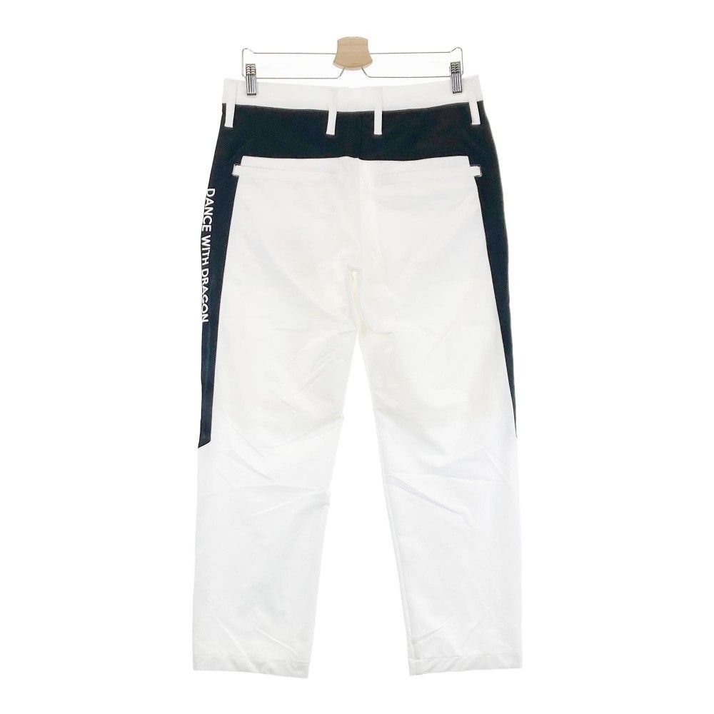 サイズ 2 DANCE WITH DRAGON ダンスウィズドラゴン ロングパンツ ドラゴン刺繍 ホワイト系 240101317889 ゴルフウェア メンズ ストスト