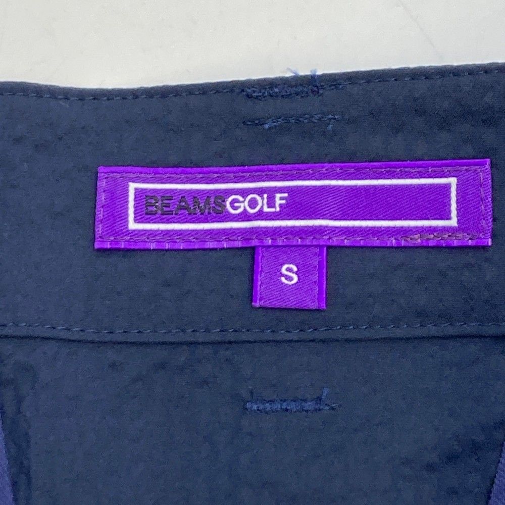 サイズ：S BEAMS GOLF ビームスゴルフ スカート シアサッカー ネイビー