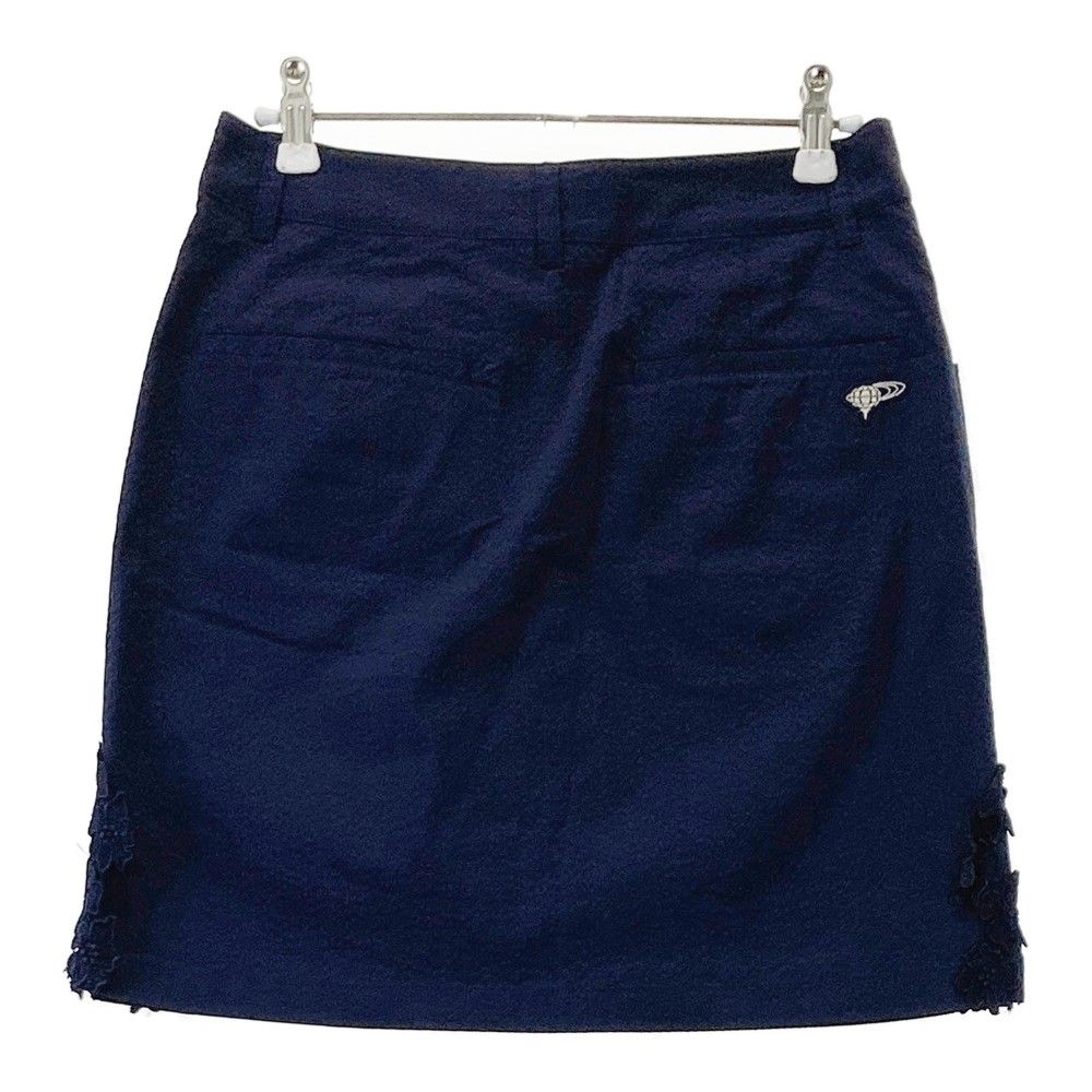 サイズ：S BEAMS GOLF ビームスゴルフ スカート シアサッカー ネイビー