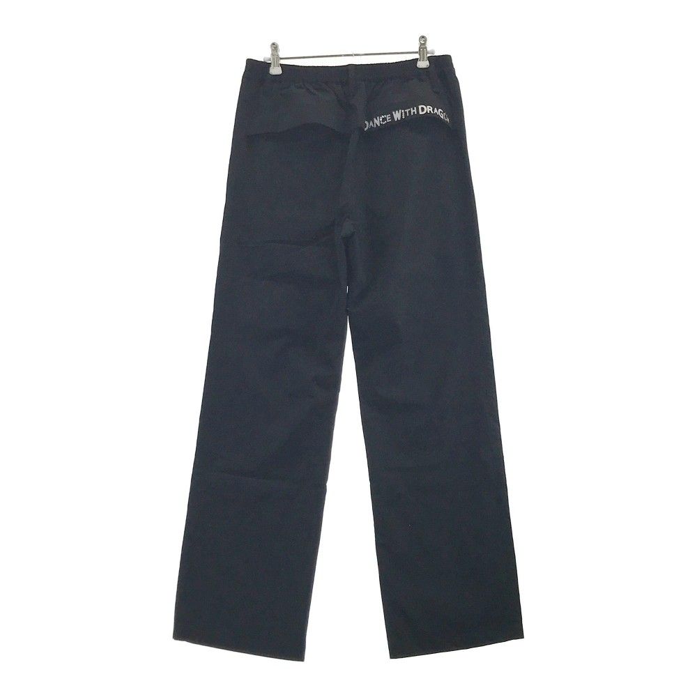 サイズ 4 DANCE WITH DRAGON ダンスウィズドラゴン 裏メッシュ ナイロン ストレッチパンツ ブラック系 240101326125 ゴルフウェア レディース ストスト