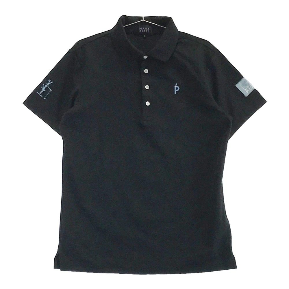 サイズ 5 PEARLY GATES パーリーゲイツ モデル 半袖ポロシャツ ニコちゃん ブラック系 240101327933 ゴルフウェア メンズ ストスト