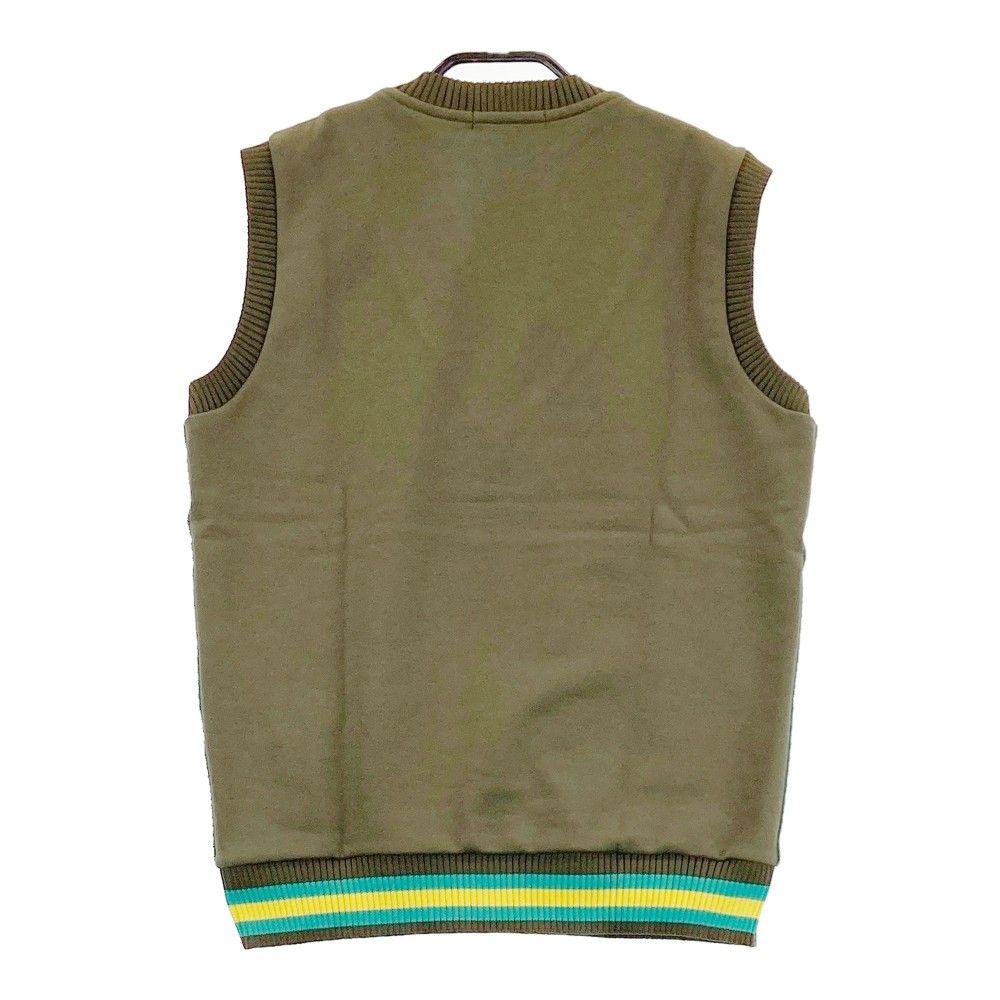 サイズ 3 DANCE WITH DRAGON ダンスウィズドラゴン ニットベスト スパンコール カーキ系 240101333235 ゴルフウェア レディース ストスト