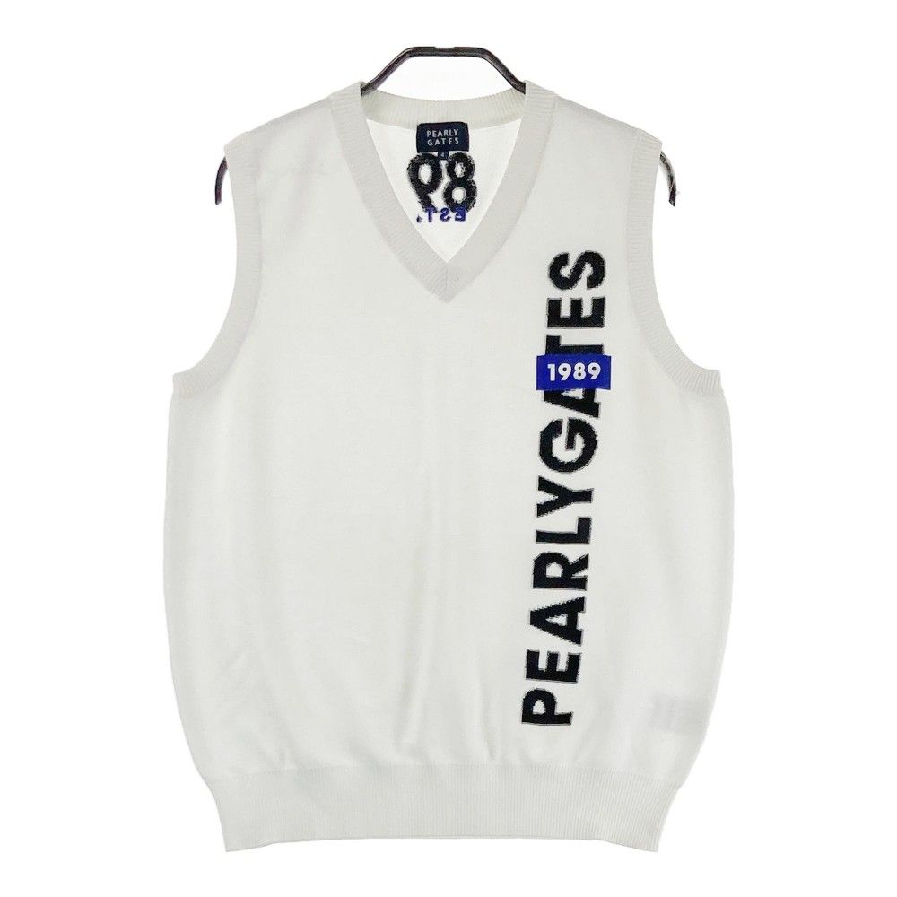 サイズ 4 PEARLY GATES パーリーゲイツ ニットベスト ホワイト系 240101333439 ゴルフウェア メンズ ストスト