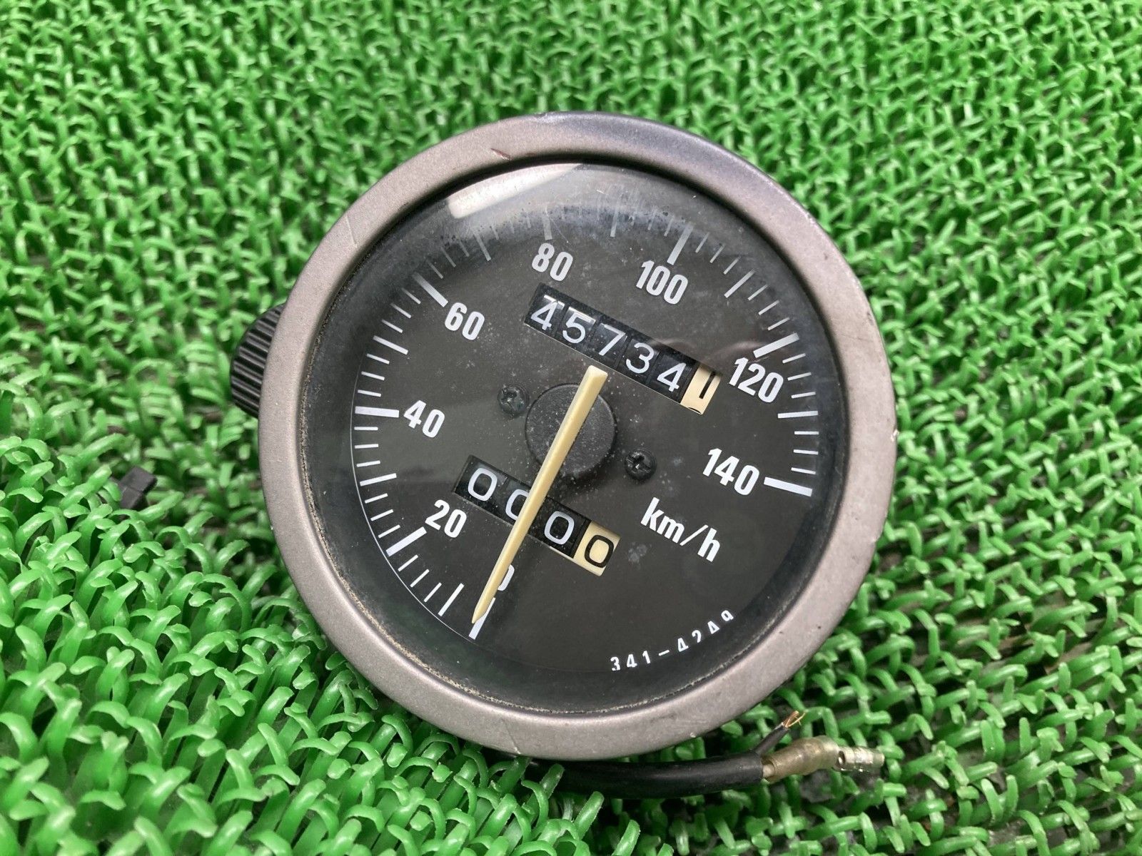 ジェベル200 スピードメーター 341-42A9 スズキ 純正 バイク 部品 SK44A DJEBEL200 割れ欠け無し 品薄 品 Fs