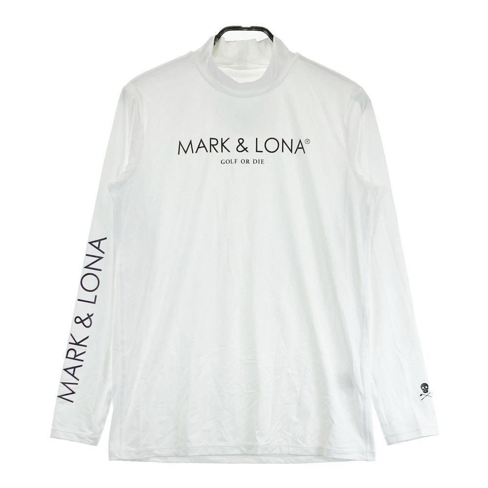 サイズ 50 MARK-LONA マークアンドロナ ハイネック 長袖Tシャツ ホワイト系 240101343960 ゴルフウェア メンズ ストスト