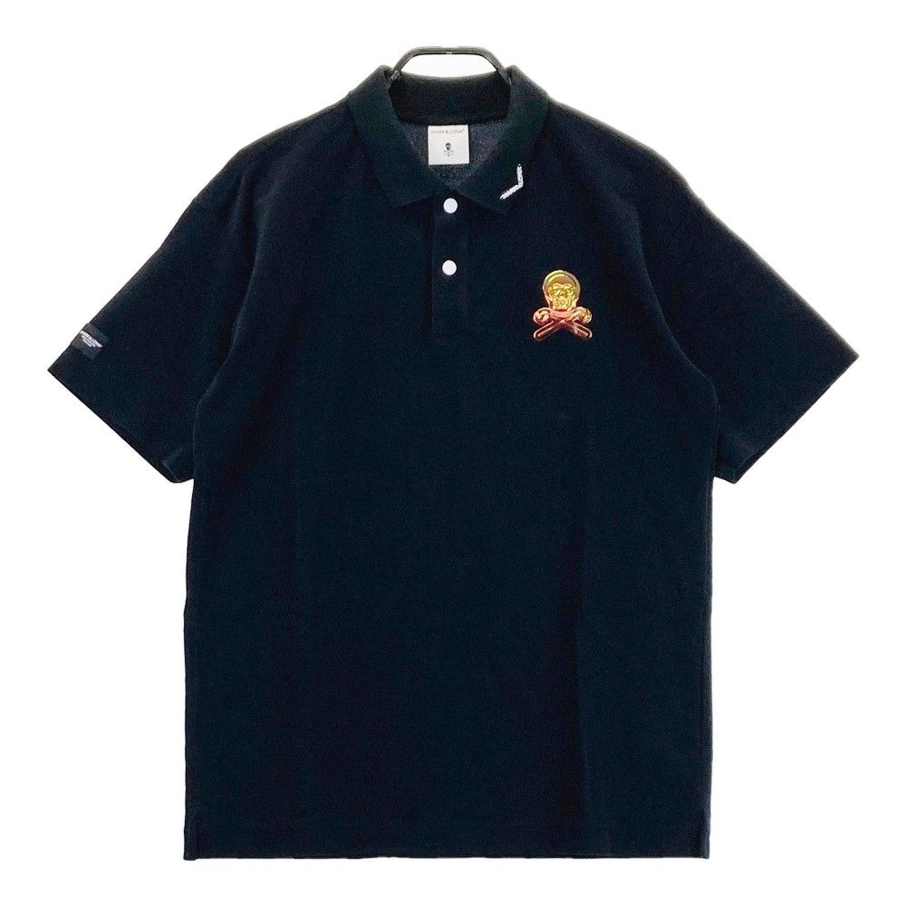 サイズ 48 MARK-LONA マークアンドロナ モデル 半袖ポロシャツ パイル地 ブラック系 240101348923 ゴルフウェア メンズ ストスト