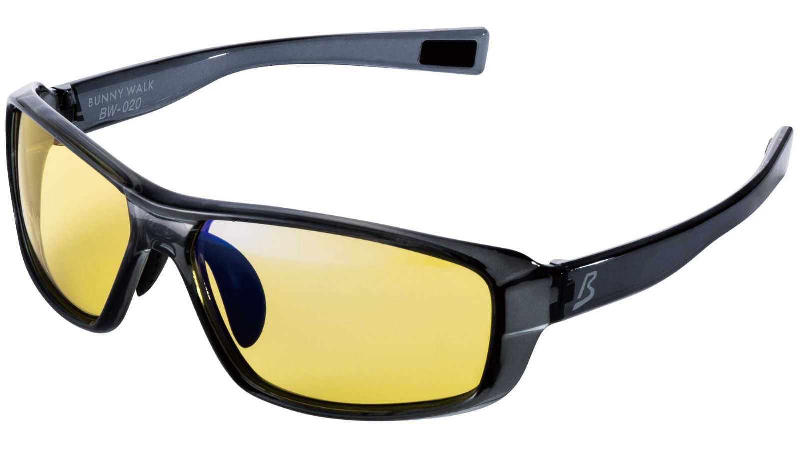 在庫セール 夜釣り UVカット 夜間運転 アウトドア ブルーライト 自転車 ドライブ HEV 夜 BW-020 LED ナイトグラス バニーウォーク