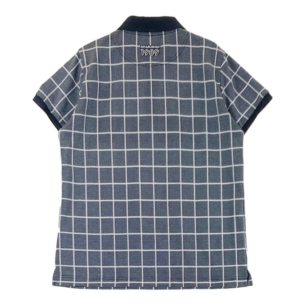 サイズ 1 PEARLY GATES パーリーゲイツ モデル 半袖ポロシャツ チェック柄 ネイビー系 240101372394 ゴルフウェア レディース ストスト