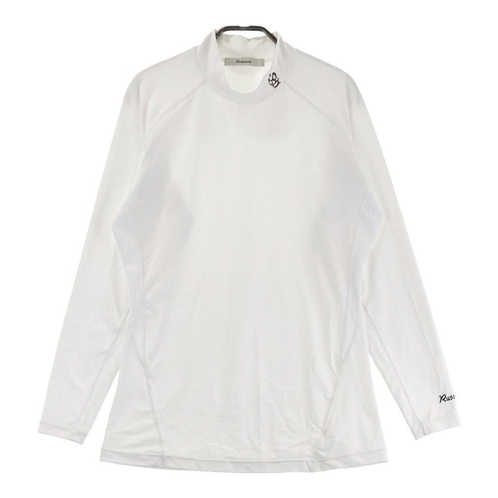サイズ 5 RUSSELUNO ラッセルノ ハイネック 長袖インナーTシャツ ホワイト系 240101378396 ゴルフウェア メンズ ストスト