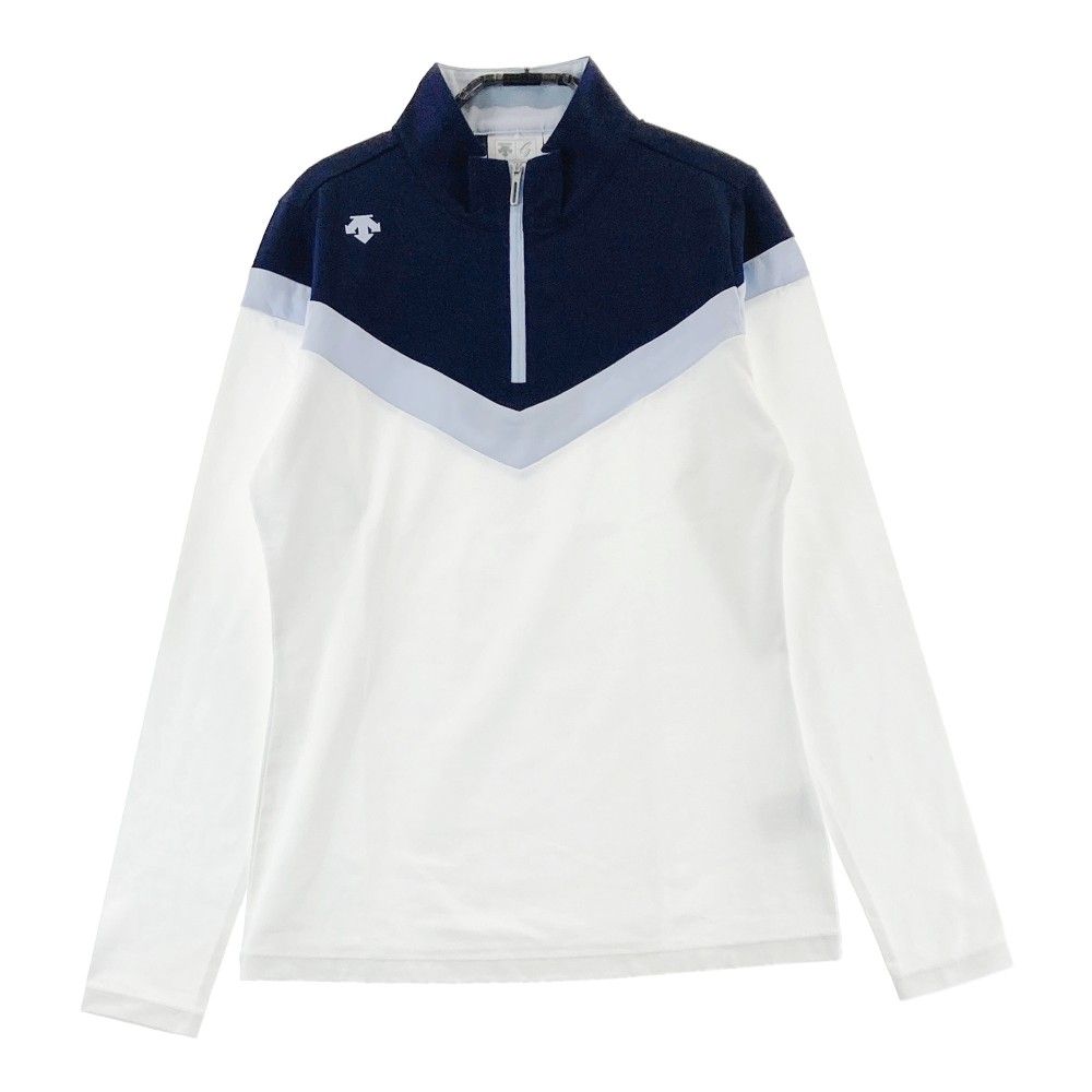 サイズ：M DESCENTE GOLF デサントゴルフ ハーフジップ 長袖Tシャツ