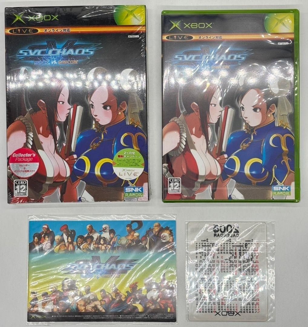 スリーブ付き 未開封 SNK VS CAPCOM SVC CHAOS XBOX カオス エックスボックス カプコン エスエヌケー 春麗 不知火舞 nn