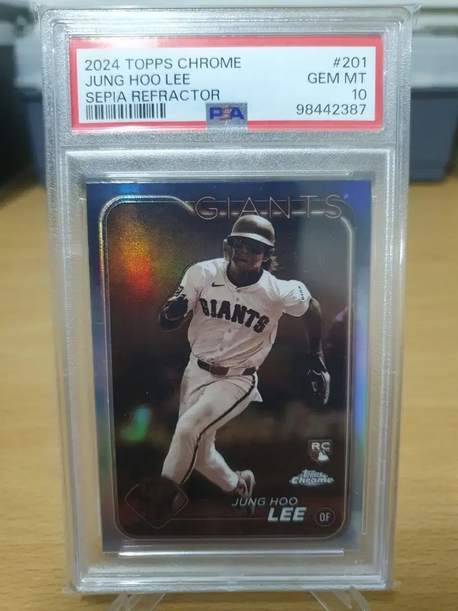 2025 TOPPS トップス クロム 李政厚 イ ジョンフ ルーキー セピア リフレクター PSA10 カード