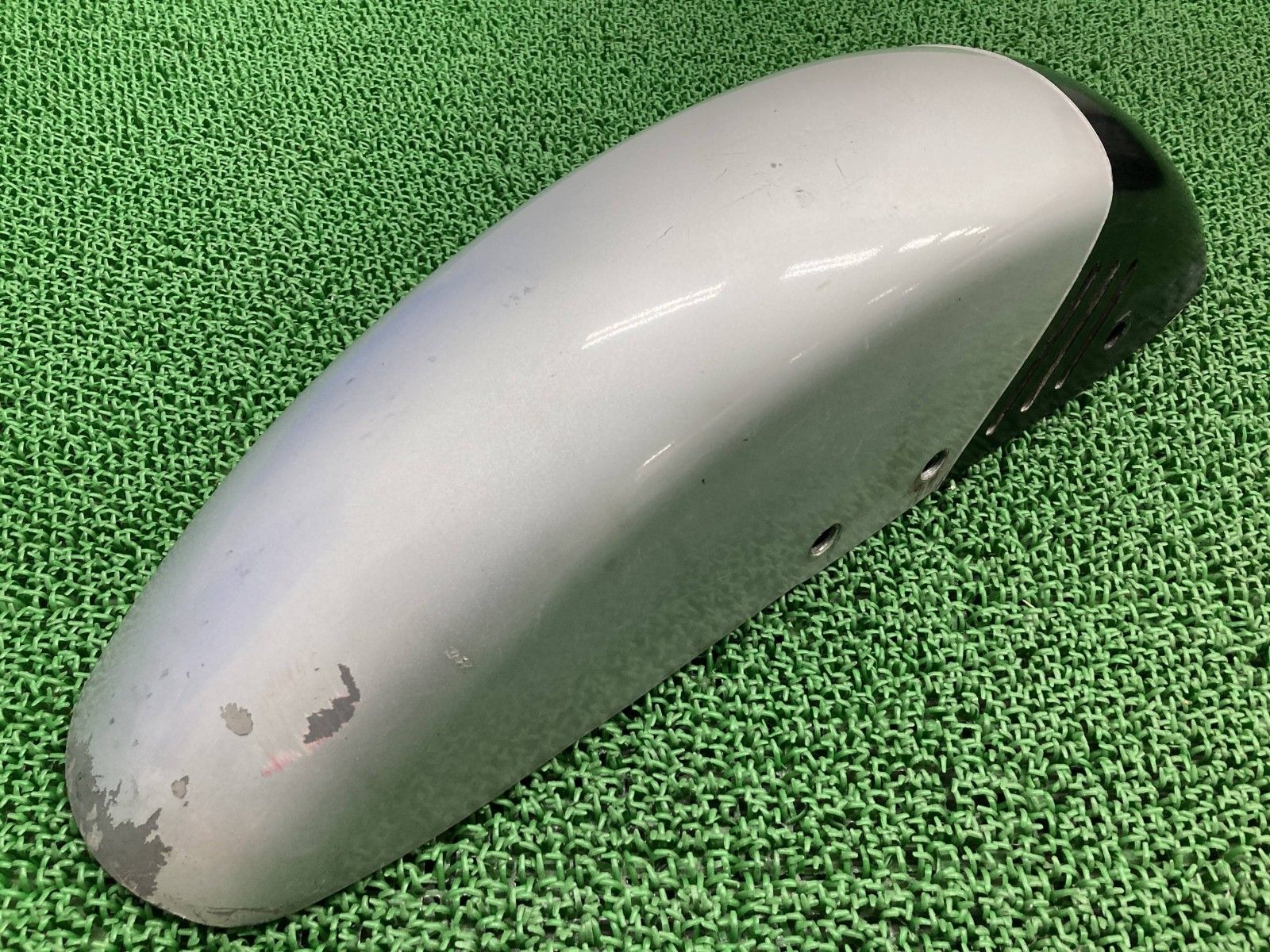 GSX1100Sカタナ フロントフェンダー 銀|黒 53111-49300 スズキ 純正 GS110X ペイント素材に コケキズ無し 品薄 品 Wu