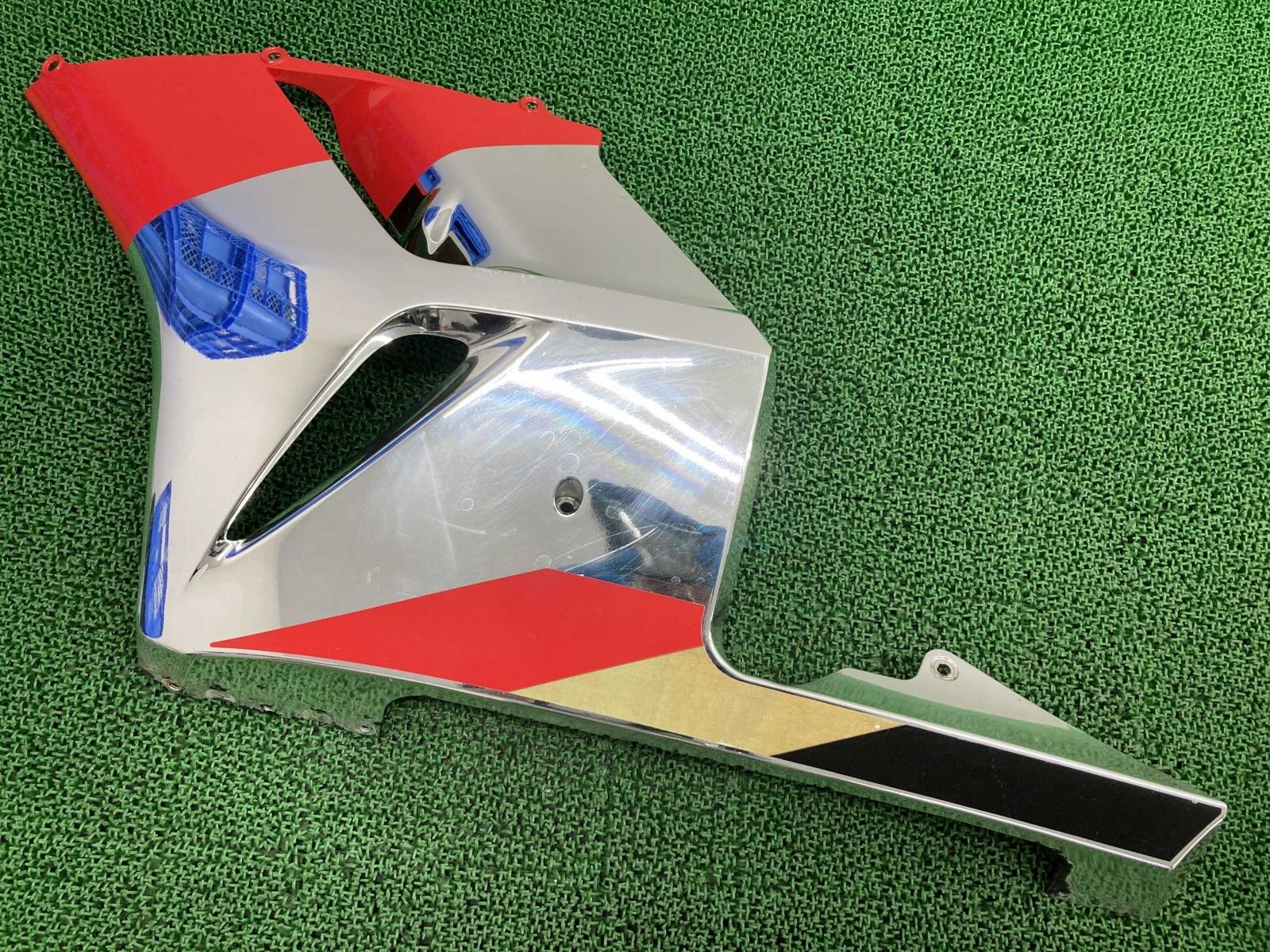 CBR1000RR サイドカウル 左 メッキ|赤 MEL ホンダ 純正 バイク 部品 SC57 04年～05年モデル 前期 無限 MUGEN 車検 Genuine qV