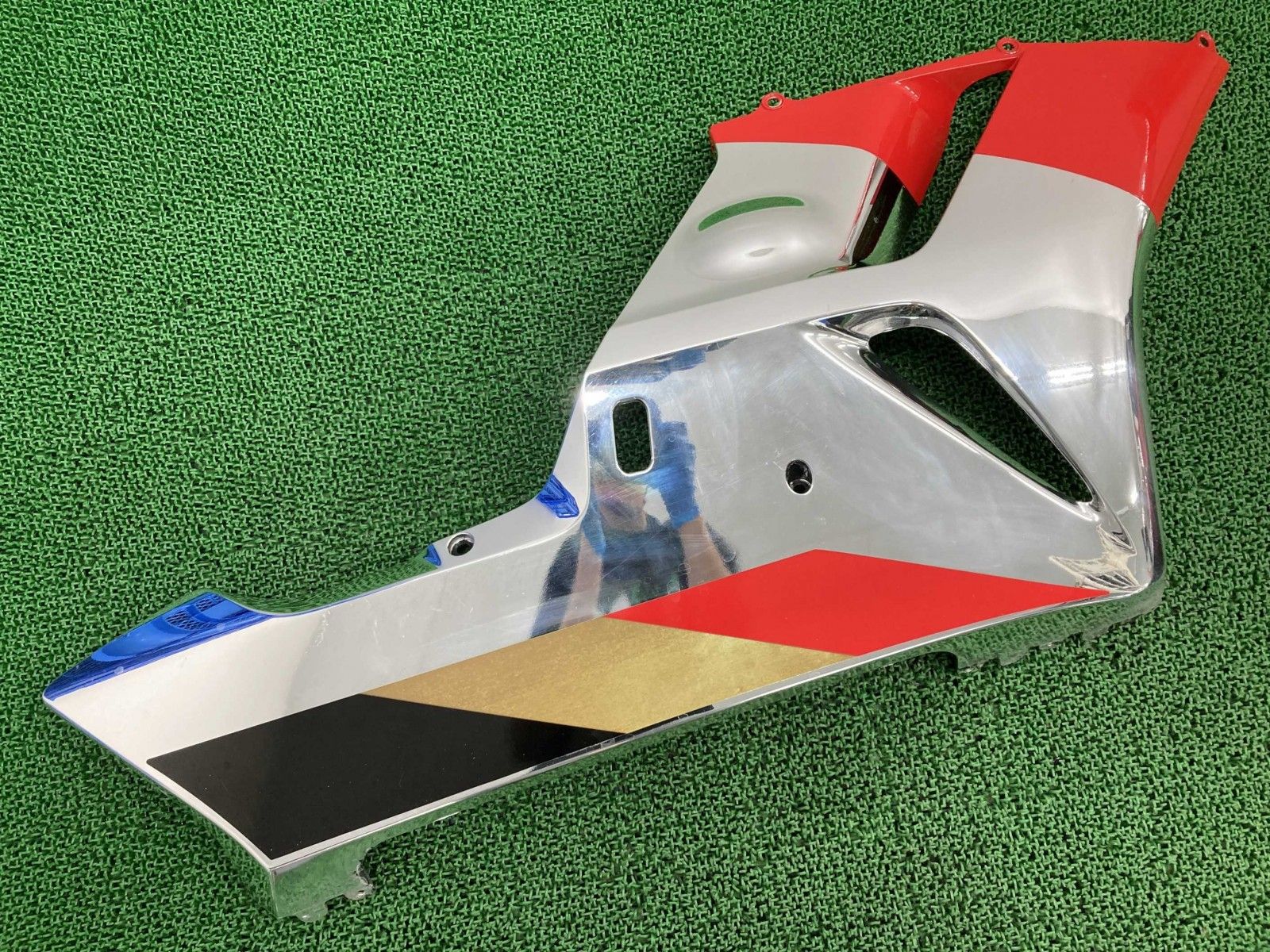 CBR1000RR サイドカウル 右 メッキ|赤 MEL ホンダ 純正 バイク 部品 SC57 04年～05年モデル 前期 無限 MUGEN 車検 Genuine eP