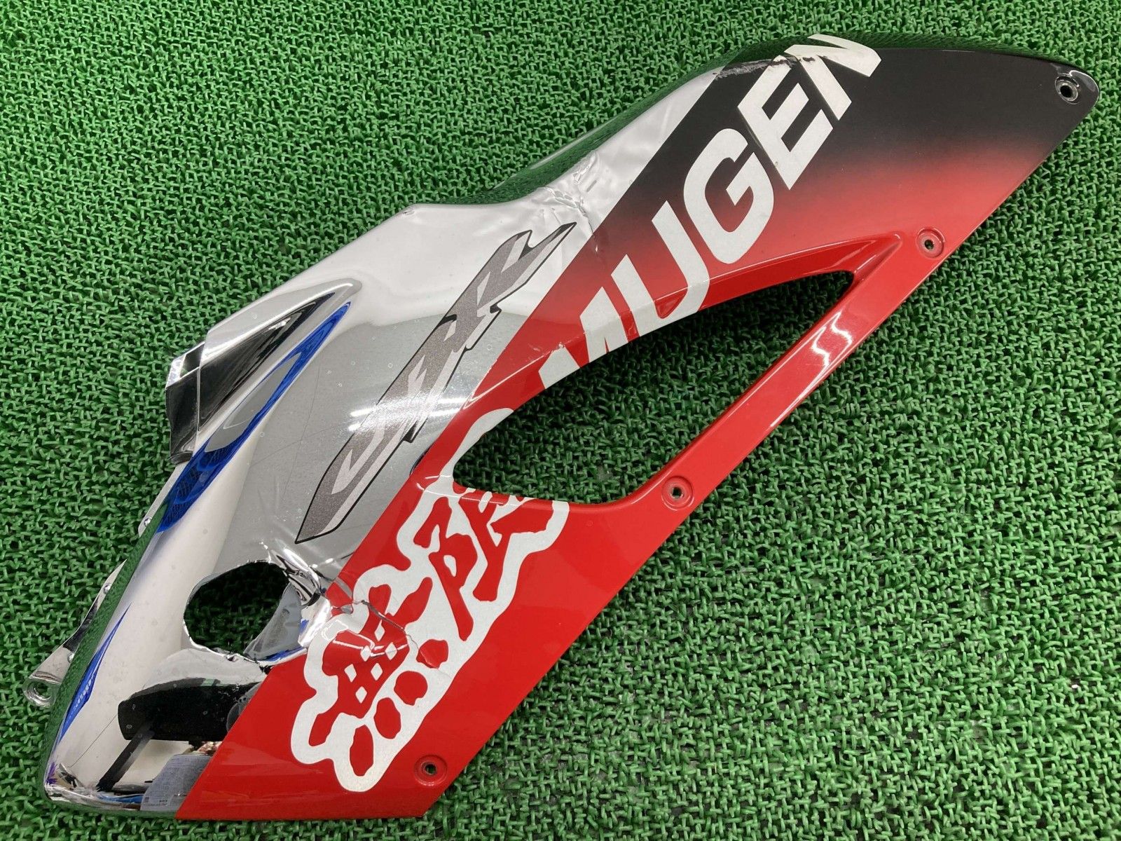 CBR1000RR サイドカウル 右 メッキ|赤|黒 MEL ホンダ 純正 バイク 部品 SC57 04年~05年モデル 前期 無限 MUGEN Jn