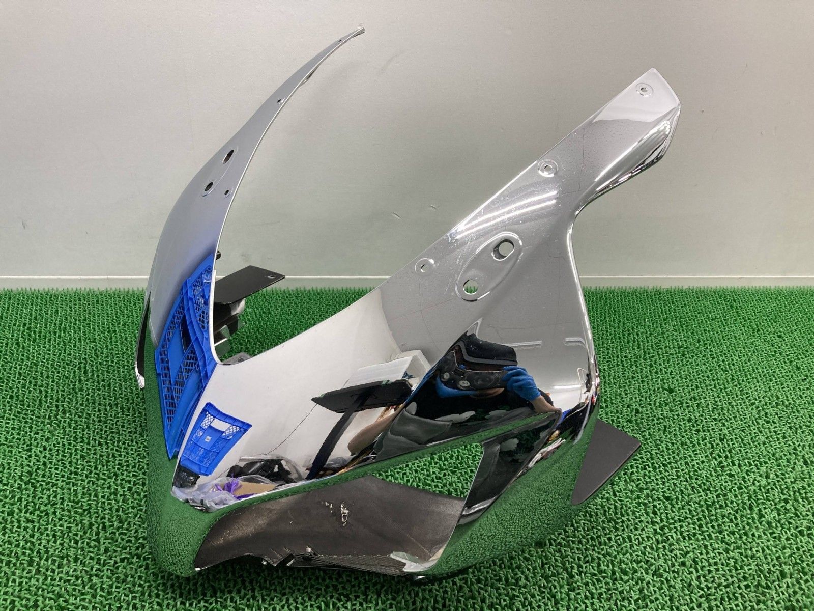 CBR1000RR アッパーカウル 黒|メッキ MEL ホンダ 純正 バイク 部品 SC57 04年～05年モデル 前期 無限 MUGEN 車検 Genuine fZ