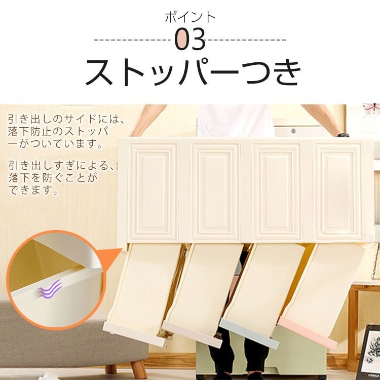 収納ボックス 収納ケース 4段 タンス チェスト プラスチック 鍵つき キャスター付き 収納ラック 組み立て式 整理 ワードローブ クローゼット おしゃれ 衣装ケース 衣替え ボックス 押入れ収納 リビング プラスチックケース 新生活 ny422 MARWIL-DEMENAGEMENTS_CH