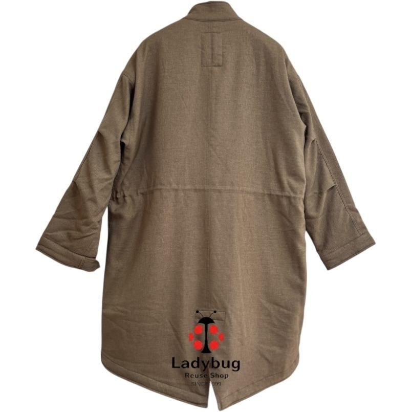 SHIPS メンズ スタンド コート 中綿コート モッズコート ベージュ S