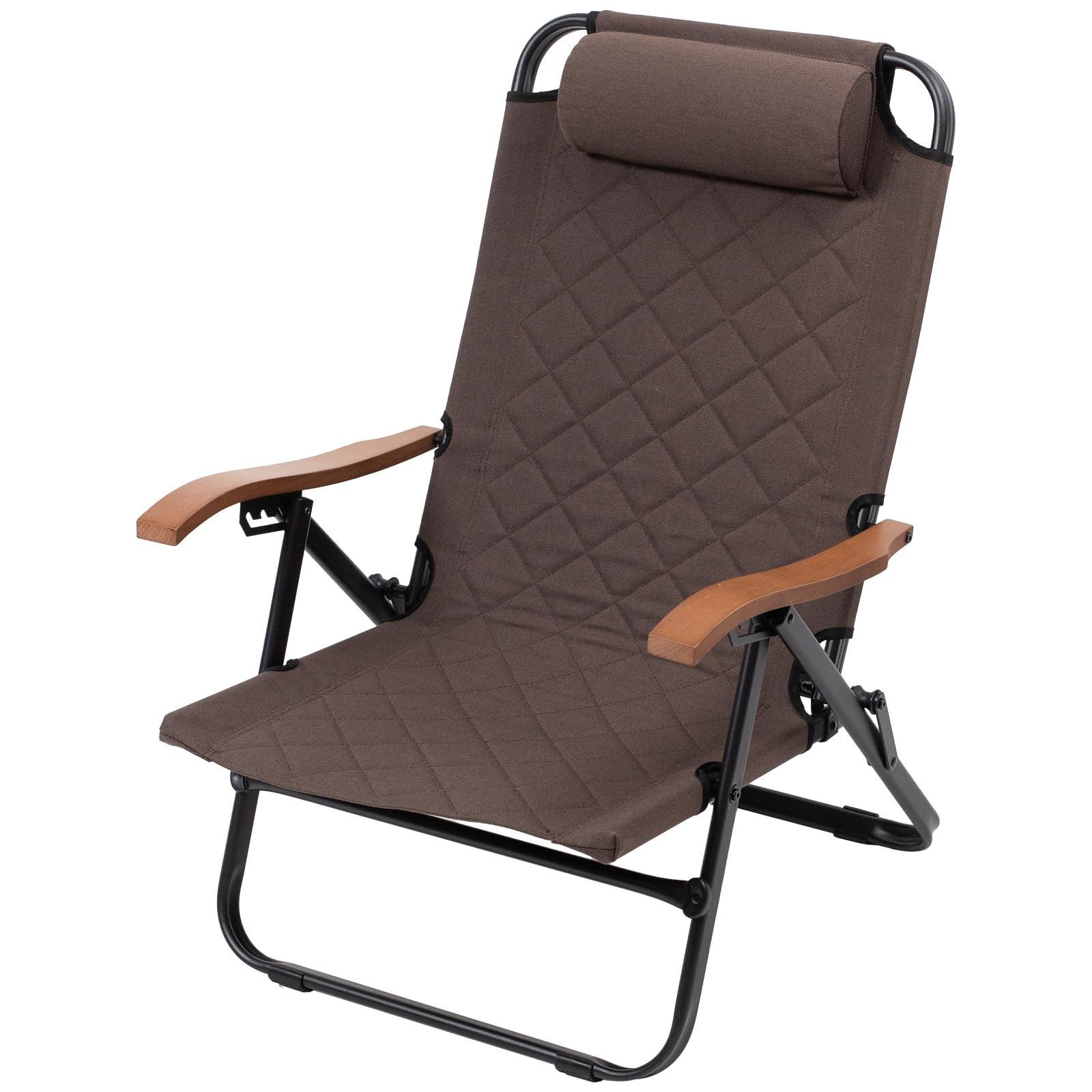 新着商品 お昼寝 リビング キャンプ リラックス 折りたたみ ST スチール ブラウン リクライニング アウトドアチェア 収納袋付 クライマックスローチェア2 Hilander ハイランダー