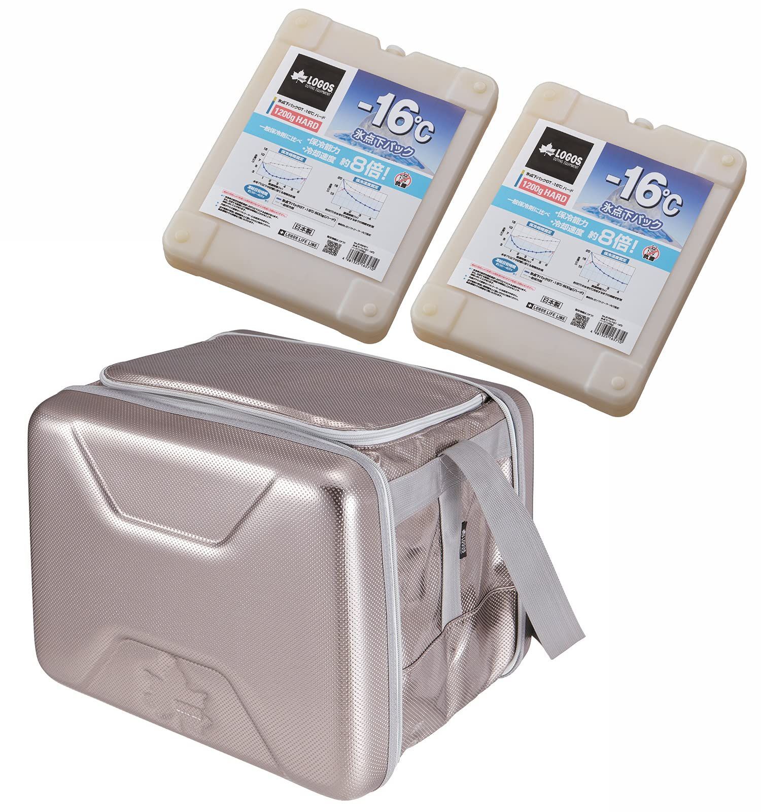 ロゴス ハイパー氷点下クーラーL＆氷点下パックGT-16℃ ハード1200g 2個 3点セット 81670080＆81660611