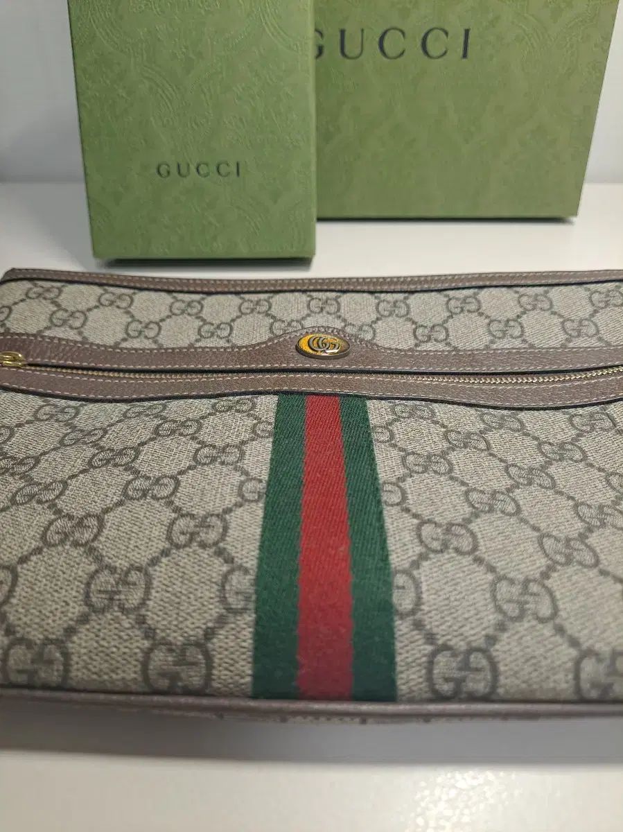 グッチ オフィディアGG シュプリーム クラッチバッグ