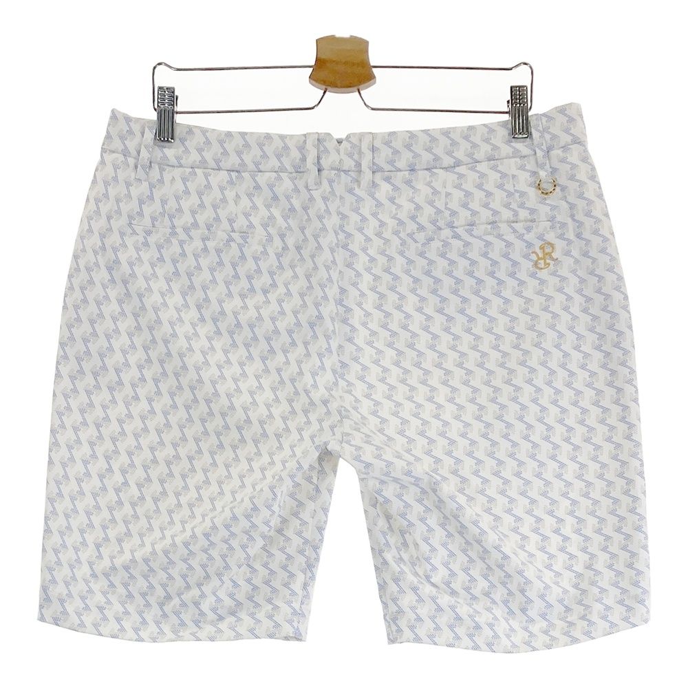 サイズ XXL RESURRECTION レザレクション モデル ストレッチ ハーフパンツ GM柄 ホワイト系 240101481781 ゴルフウェア メンズ ストスト