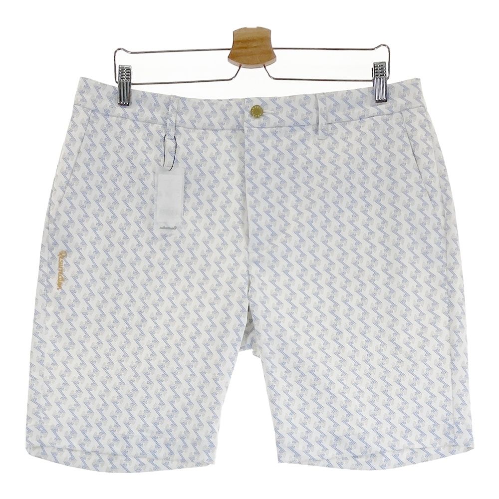 サイズ XXL RESURRECTION レザレクション モデル ストレッチ ハーフパンツ GM柄 ホワイト系 240101481781 ゴルフウェア メンズ ストスト