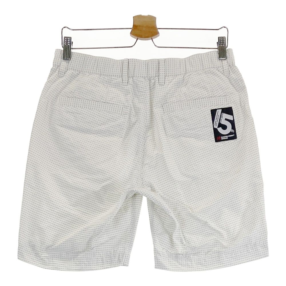 サイズ 4 MASTER BUNNY EDITION マスターバニーエディション モデル 15周年 ハーフパンツ ドット柄 ホワイト系 240101490806 ゴルフウェア メンズ ストスト