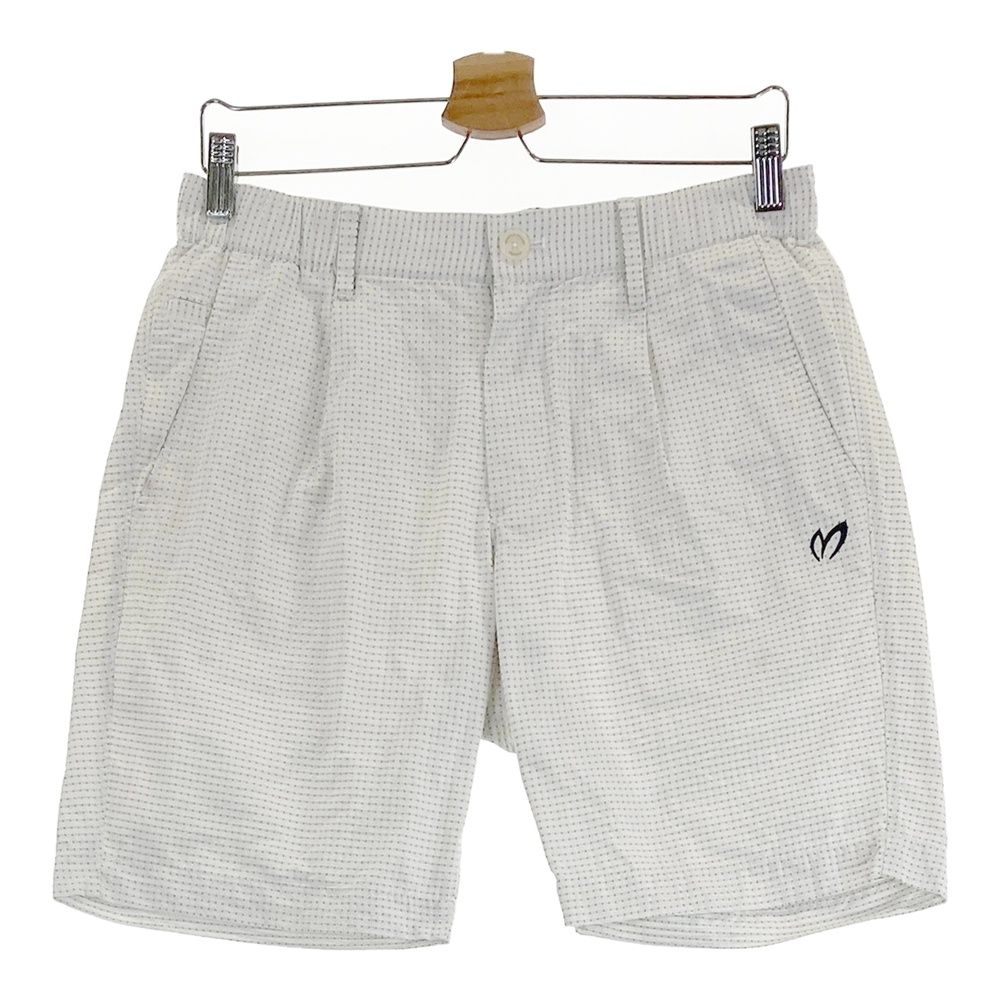 サイズ 4 MASTER BUNNY EDITION マスターバニーエディション モデル 15周年 ハーフパンツ ドット柄 ホワイト系 240101490806 ゴルフウェア メンズ ストスト