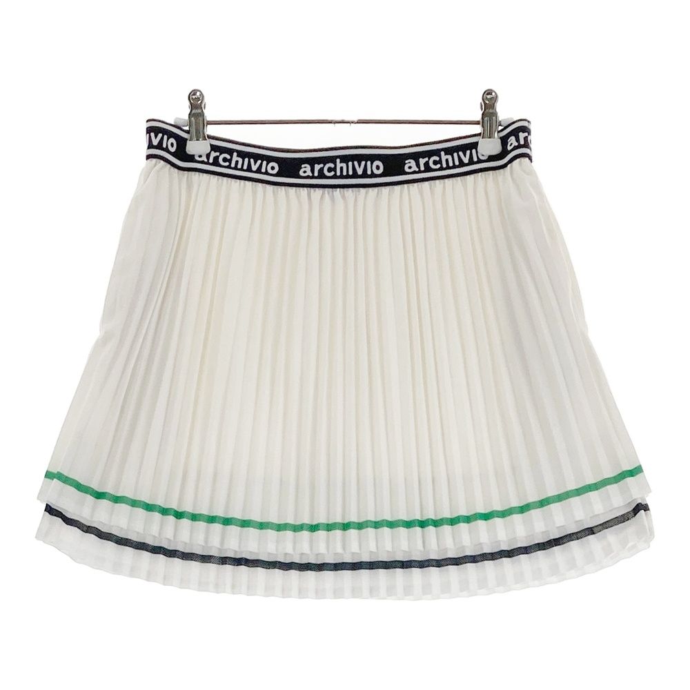 サイズ 40 ARCHIVIO アルチビオ メッシュスカート ホワイト系 240101494214 ゴルフウェア レディース ストスト