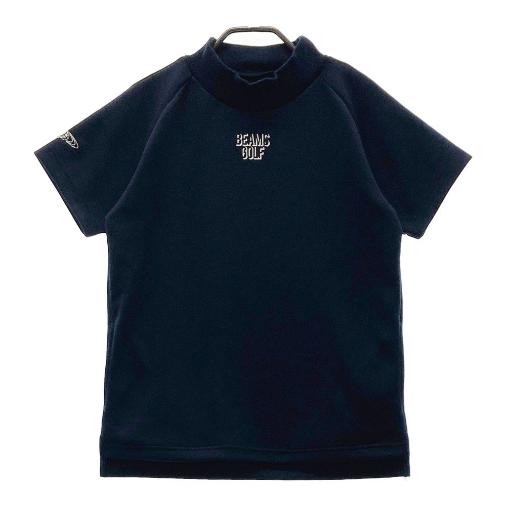 サイズ M BEAMS GOLF ビームスゴルフ 2025年モデル モックネック 半袖Tシャツ ネイビー系 240101540137 ゴルフウェア レディース ストスト