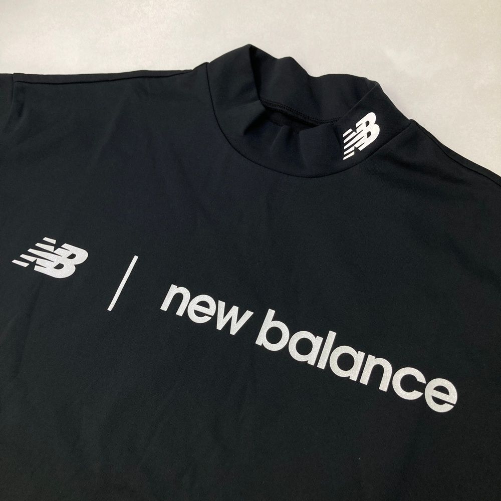 ハイネック半袖Tシャツ ブラック系