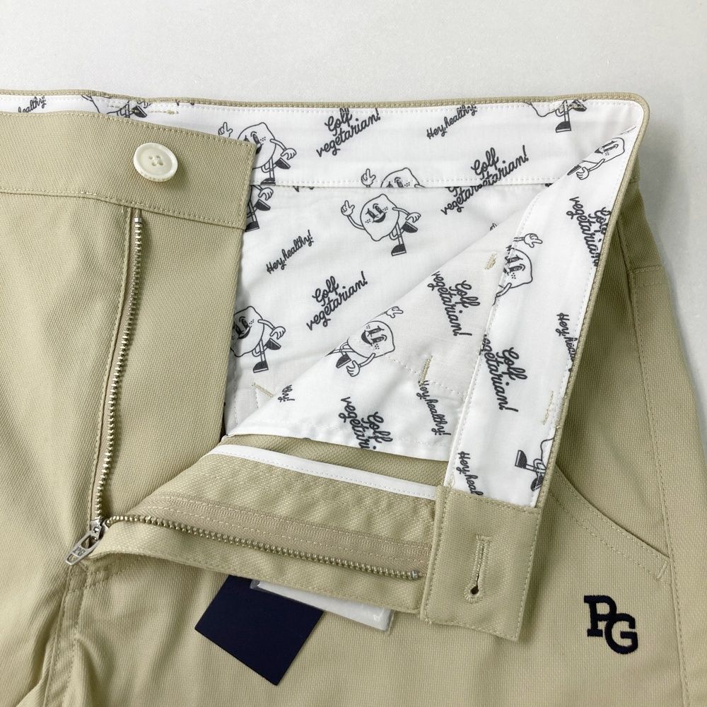 ストレッチハーフパンツ ベージュ系