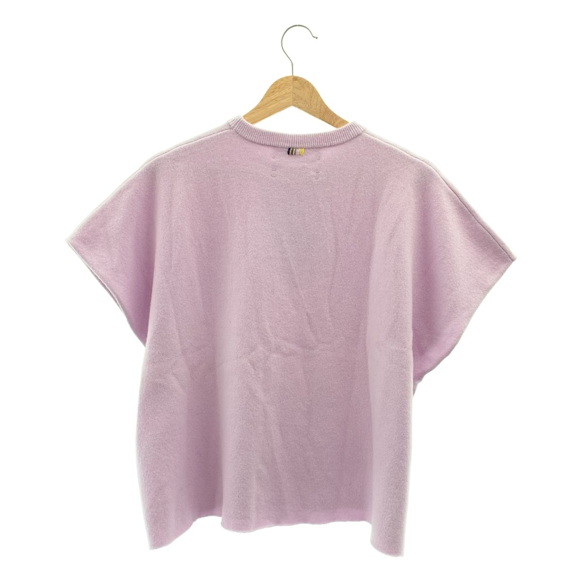  extreme cashmere エクストリームカシミヤ × Ron Herman カシミヤ ニットベスト パープル レディース ベアトップ チューブトップ トップス