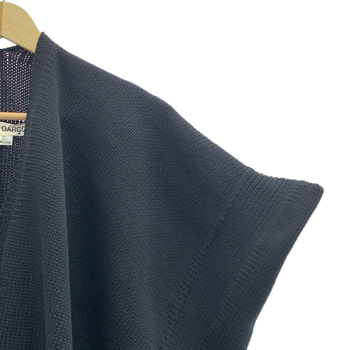 COMME des GARCONS コムデギャルソン 2025 SS ポリエステル Vネック ニットベスト XS ブラック レディース