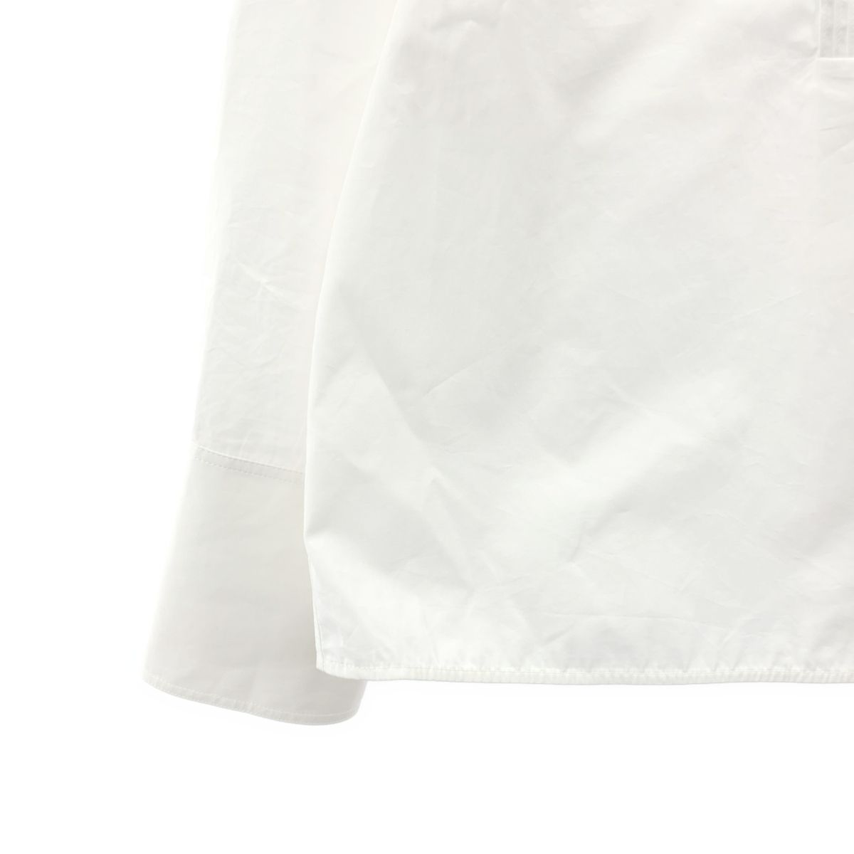  JIL SANDER ジルサンダー 2025 SS コットン ピンタック バンド シャツ 36 ホワイト レディース 長袖 シャツ ブラウス