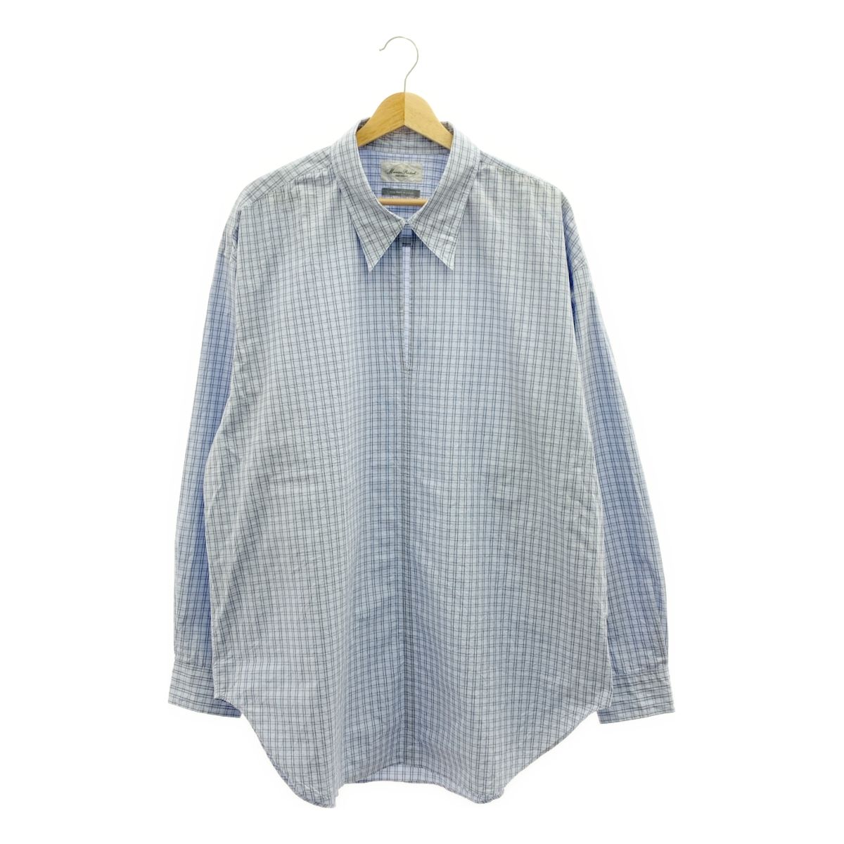 Marvine Pontiak Shirt Makers | マービンポンティアック | コットン スキッパーシャツ | F | ブルー | メンズ