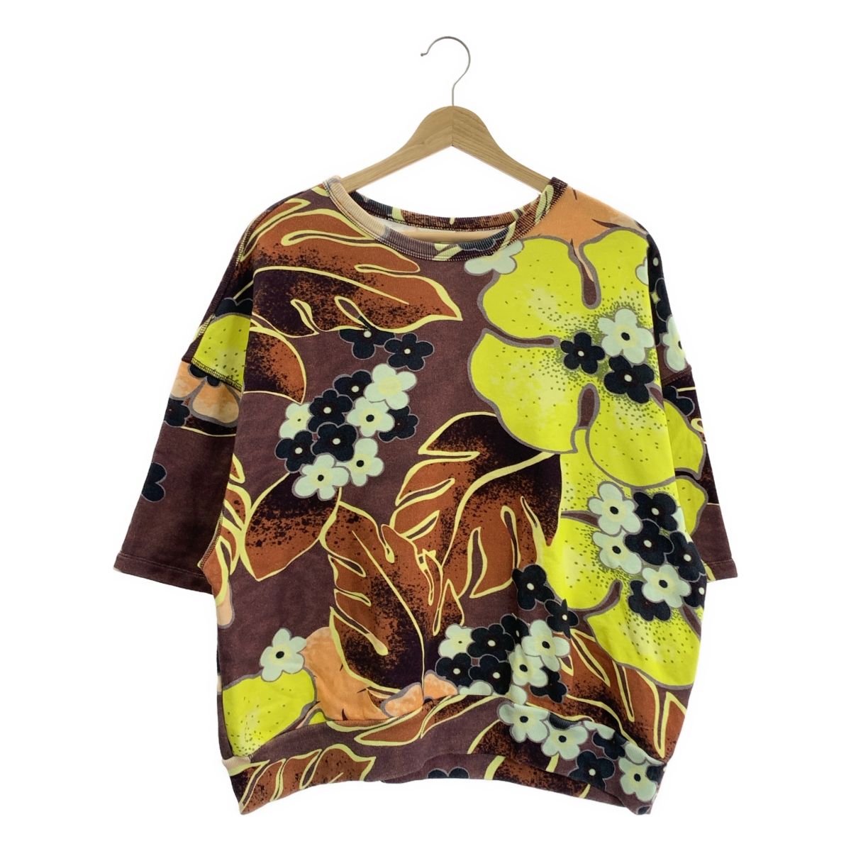 DRIES VAN NOTEN フローラルプリント スウェット 半袖 S DRIES VAN NOTEN / ドリスヴァンノッテン | コットン フローラル 半袖