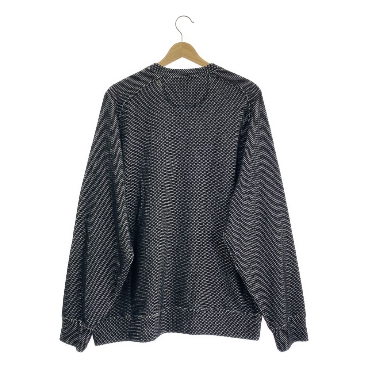 POLYPLOID-RAGLAN CREW NECK B-ブラック SIZE3 メンズ POLYPLOID-RAGLAN CREW NECK B-ブラック SIZE3