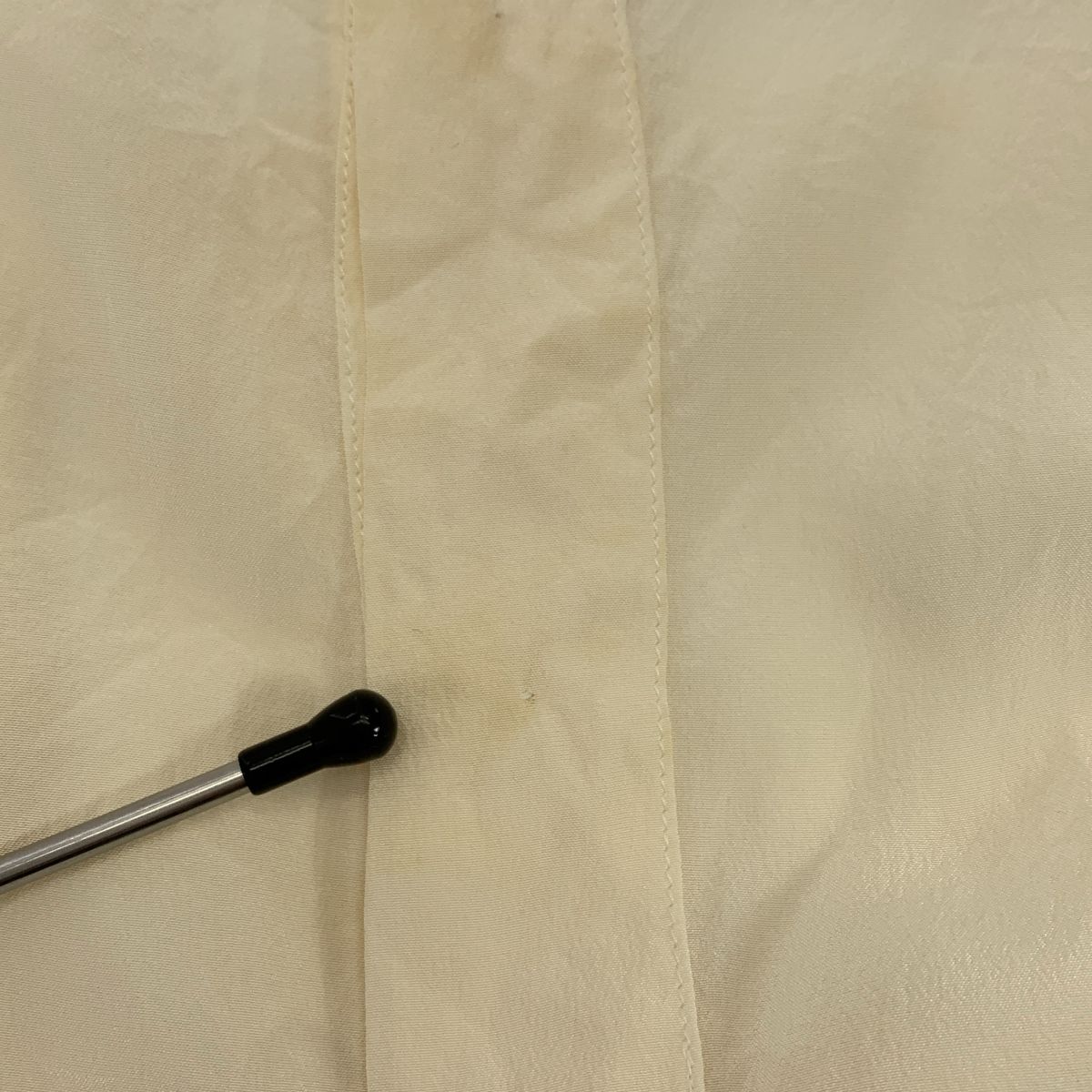  CHANEL シャネル タイ付き Uネック ノースリーブ シャツ ベージュ レディース 長袖 シャツ ブラウス