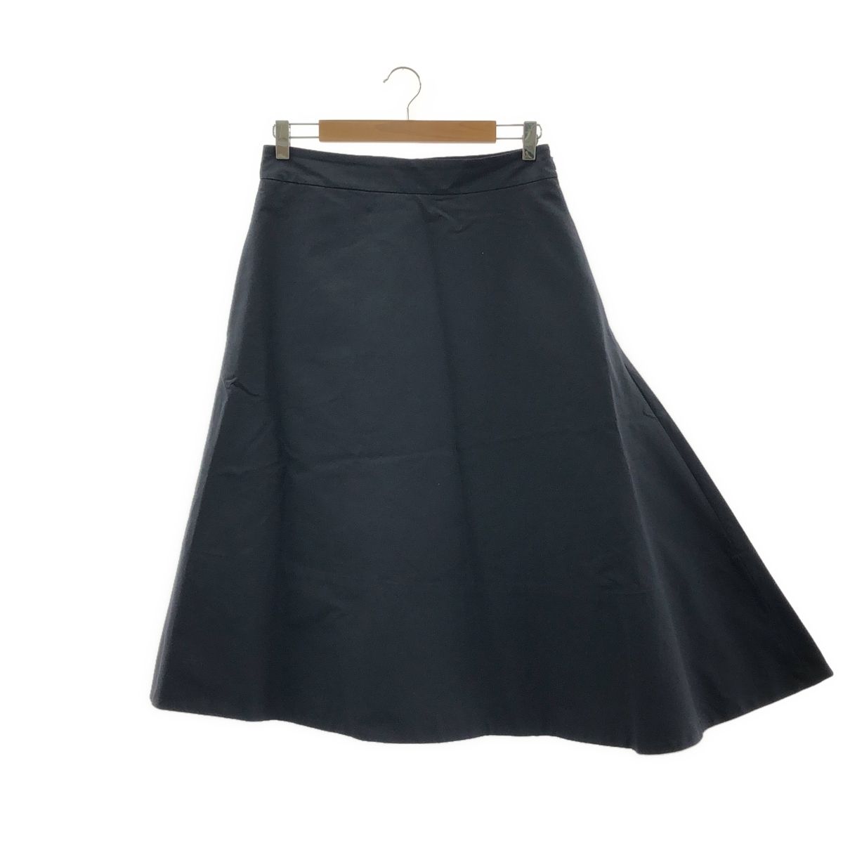 JIL SANDER | ジルサンダー | 2025SS | コットン アシンメトリー スカート | 36 | ネイビー | レディース