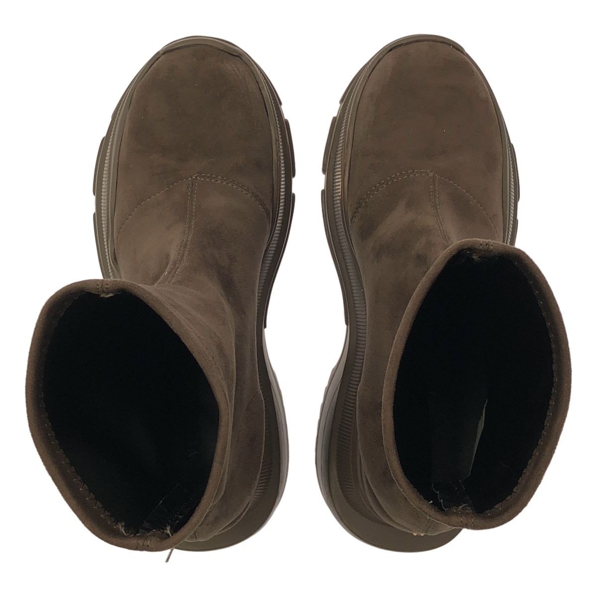  YELLO イエロ SNEAKER SHORT BOOTS ロゴ ショート ブーツ L ダークブラウン レディース その他 靴