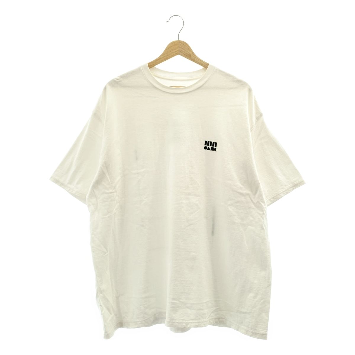 OAMC オーエーエムシー 2025SS × Graphpaper グラフペーパー S S Oversized Tee CRITICAL OPTIMISM 刺しゅう バックプリント オーバーサイズTシャツ F ホワイト メンズ
