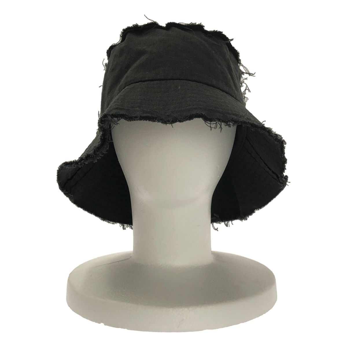 S YTE YOHJI YAMAMOTO サイトヨウジヤマモト Li C Washer Twill Cut Off Long Brim Hat カットオフ インサイドアウト バケットハット 帽子 ブラック メンズ