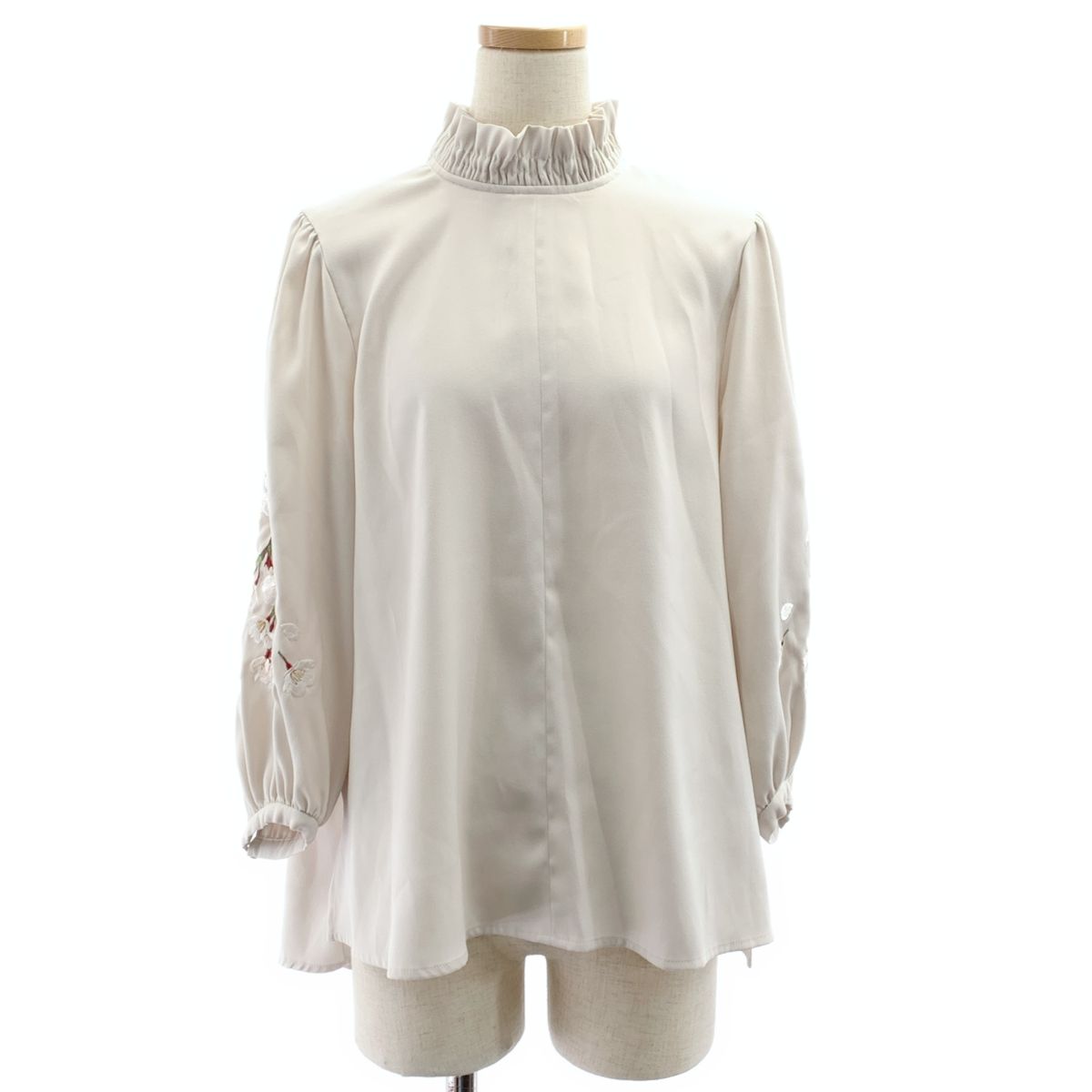 iCONOLOGY イコノロジー 桜 花を着るブラウス シャツ F ベージュ系 レディース