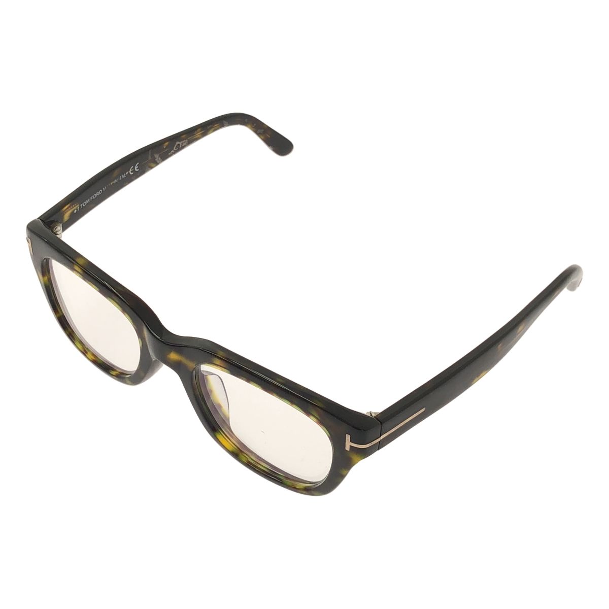 TOM FORD トムフォード ウェリントン べっ甲 フレームメガネ アジアンフィット 51□21 145 ブラウン