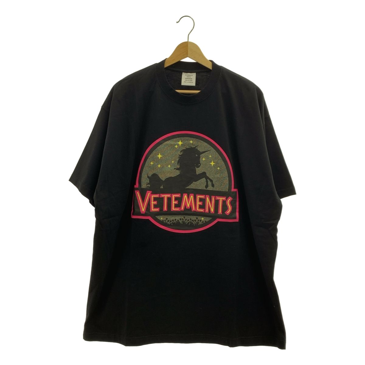 VETEMENTS | ヴェトモン | 2025AW | WILD UNICORN TEE ワイルド ユニコーン Tシャツ | XS | ブラック | メンズ